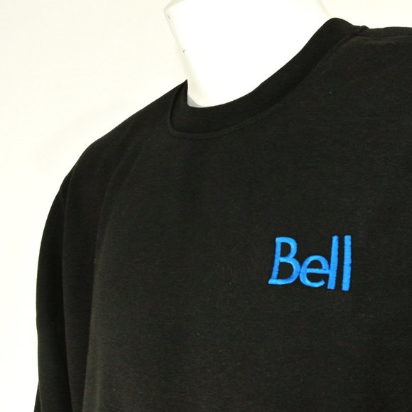 BELL Canada Telephone Employee Uniform Black Sweatshirt NEW Size XL - Picture 2 of 9